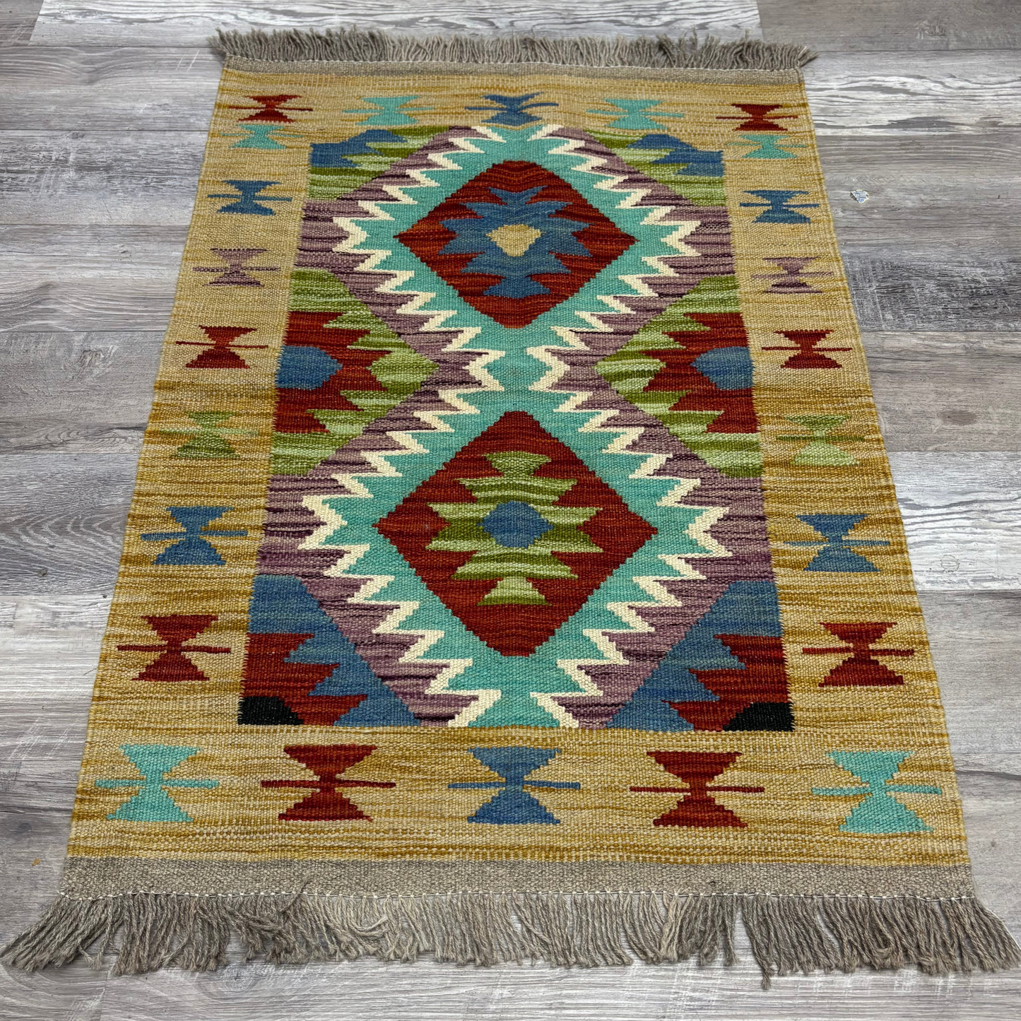 Small Mustard Rug