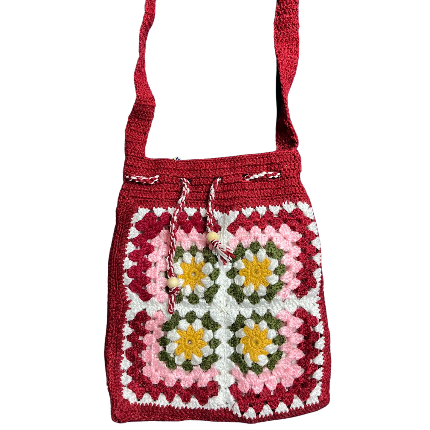 Red Floral Tote Bag