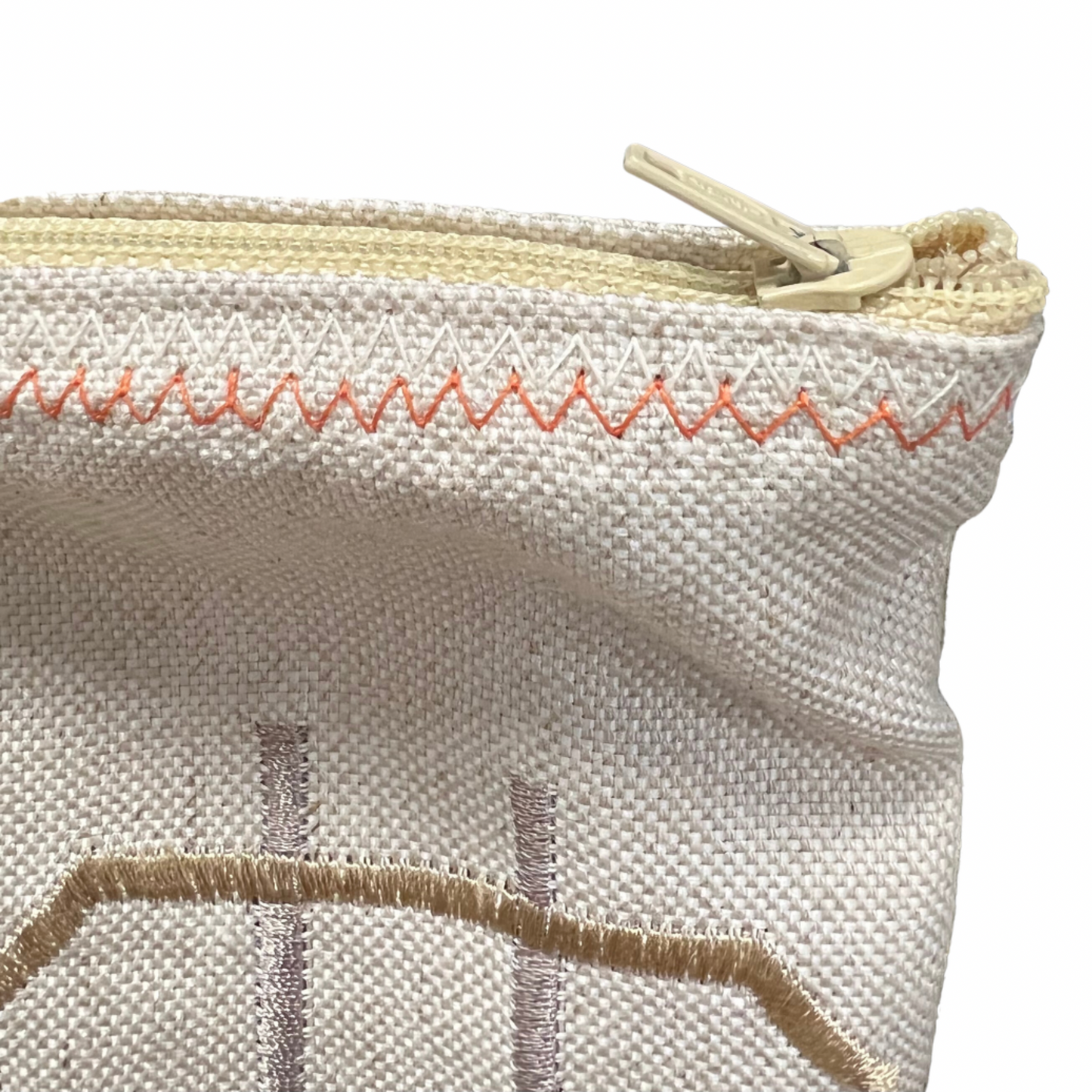 Geometric silver and gold bag