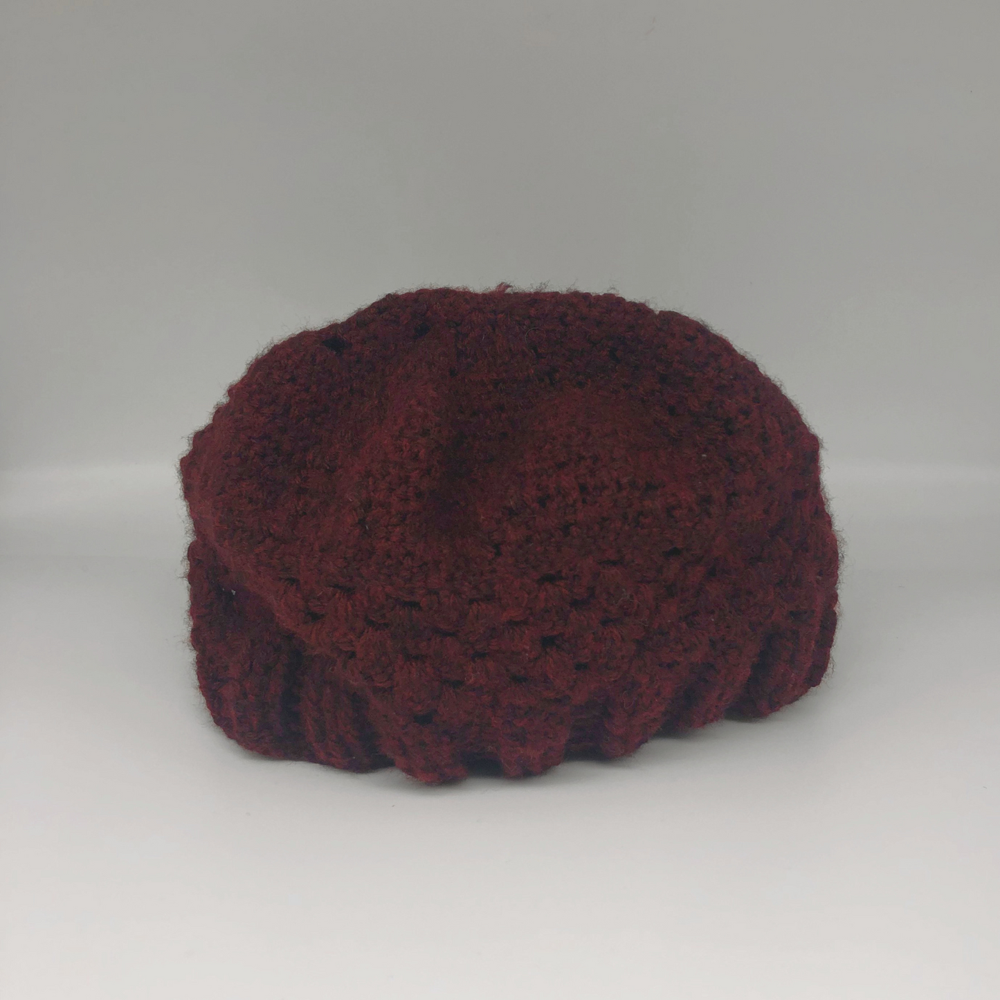 Burgundy Knitted Winter Hat