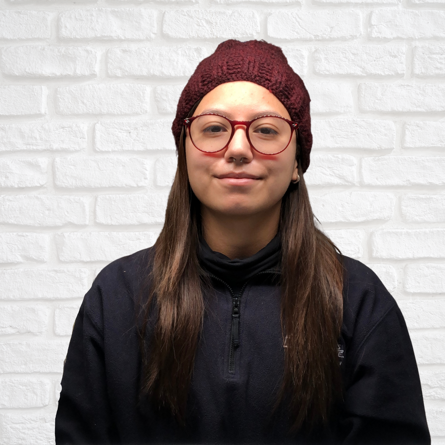 Burgundy Knitted Winter Hat