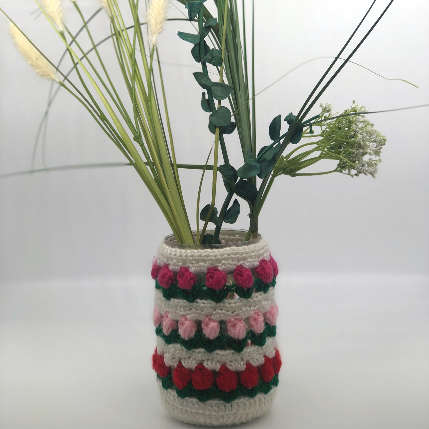 Pink & Red Tulips Cozie