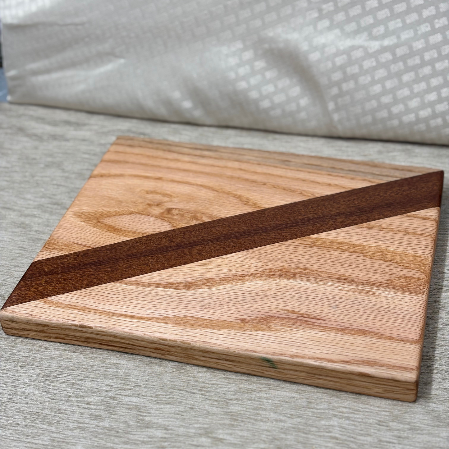 Diagonal Inlay Handmade Cutting Board