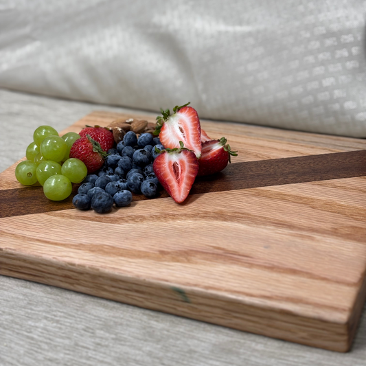 Diagonal Inlay Handmade Cutting Board