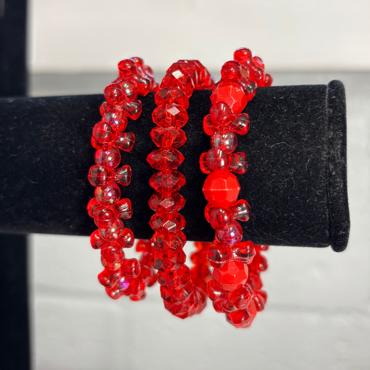 Ruby Bracelet Trio