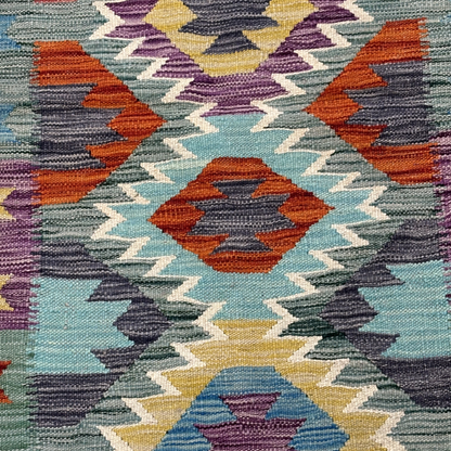 Blue Afghan Rug Runner