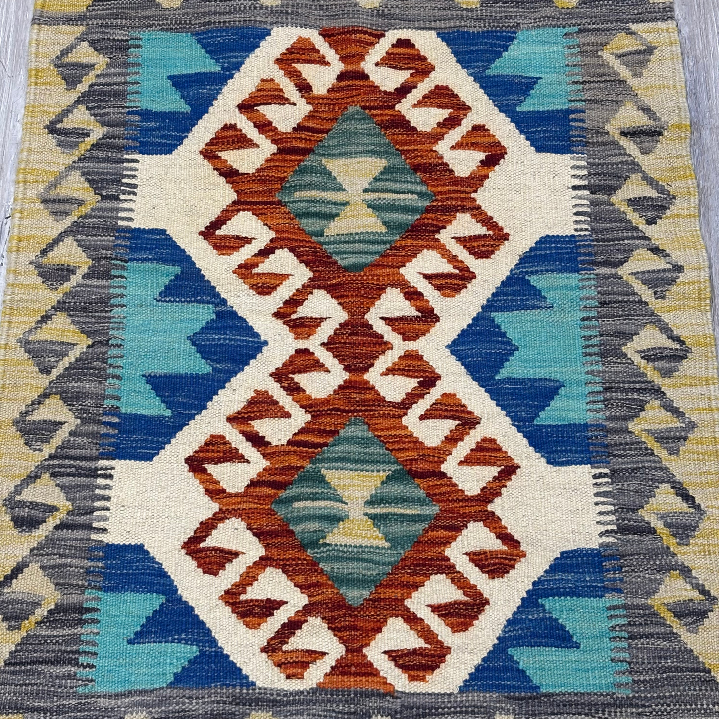 Small Yellow Afghan Rug