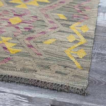 Yellow/Purple Star Large Rug