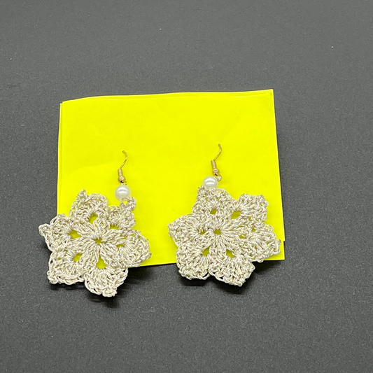 Silver Snowflake Earrings