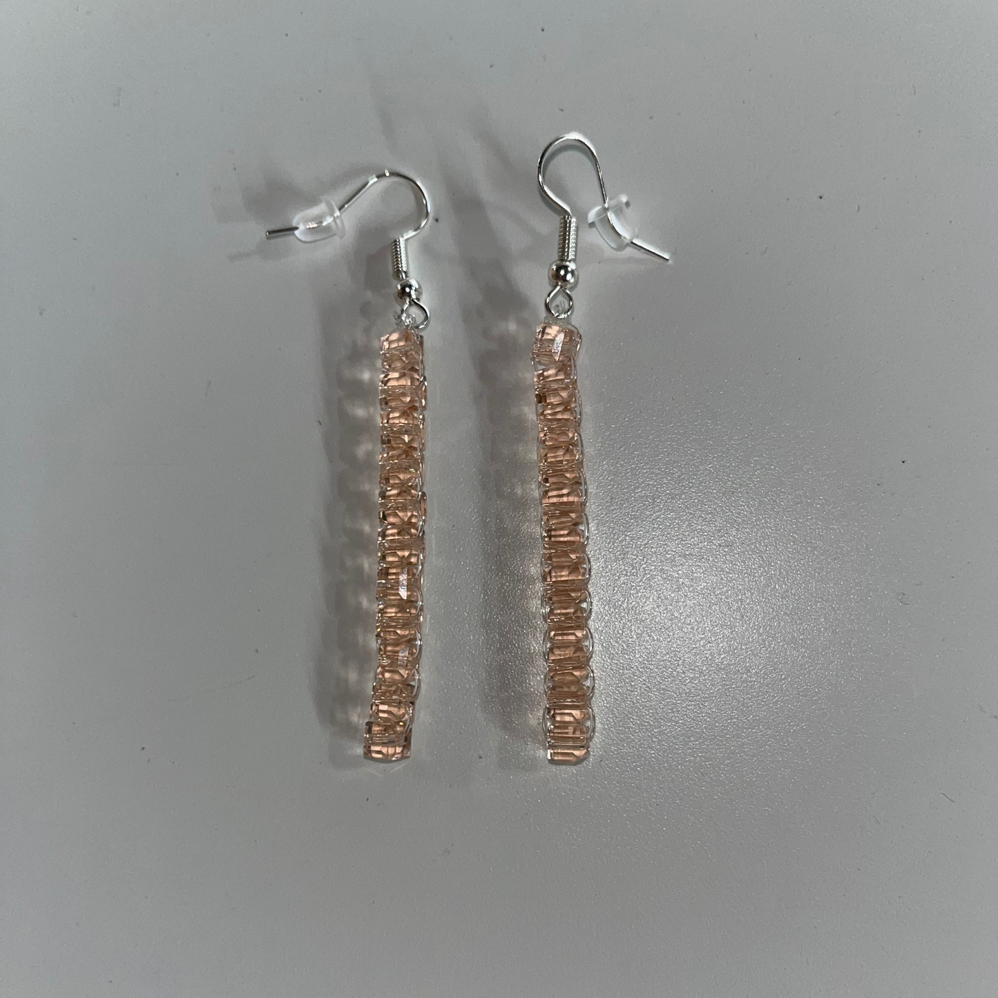 Lilac Crystal-Bead Earrings