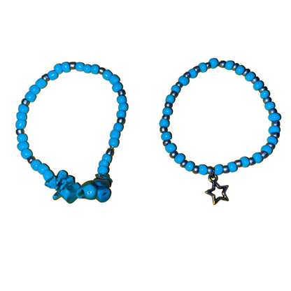 Starry Teal Dream Bracelet Set