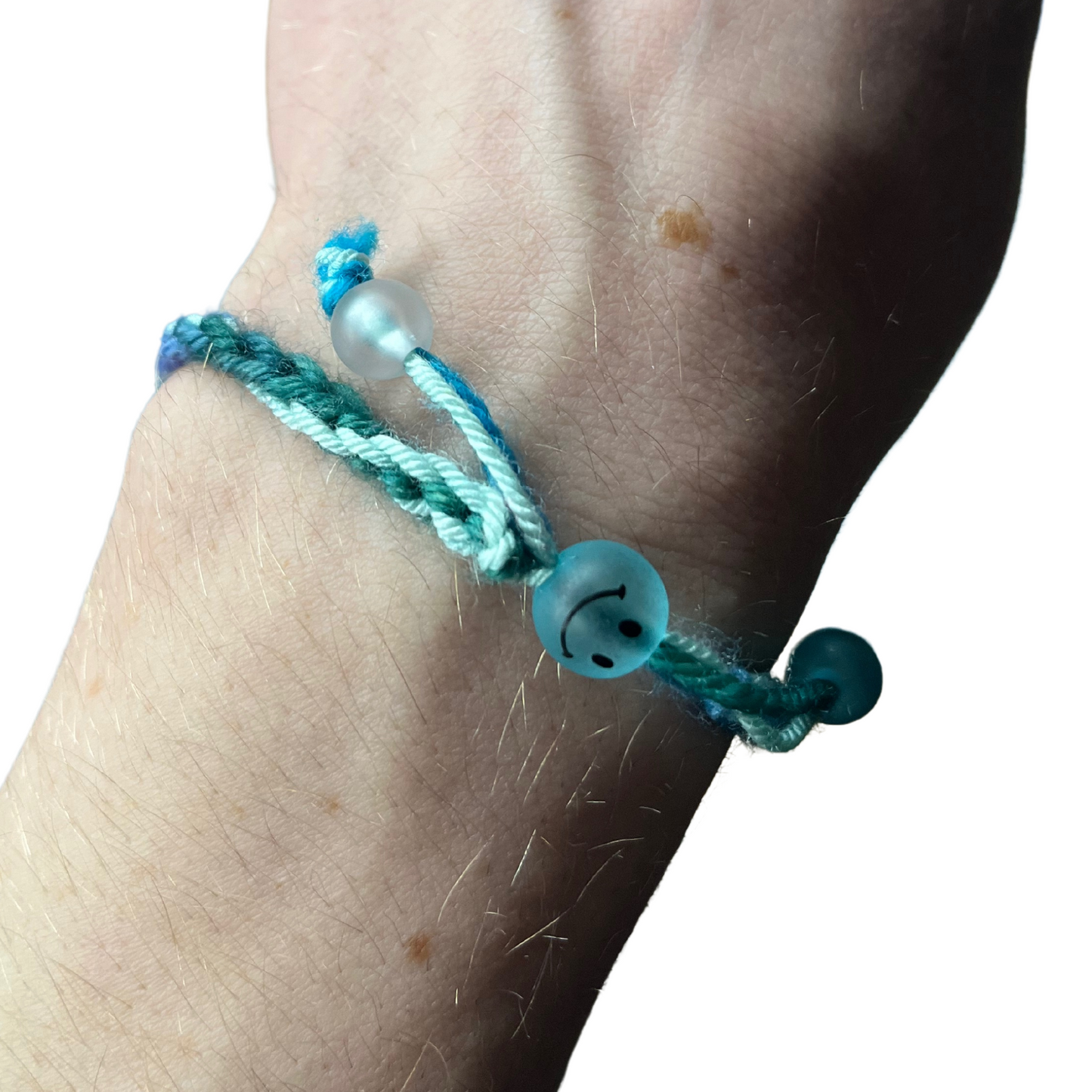 Friendship Bracelet in Shades of Blue