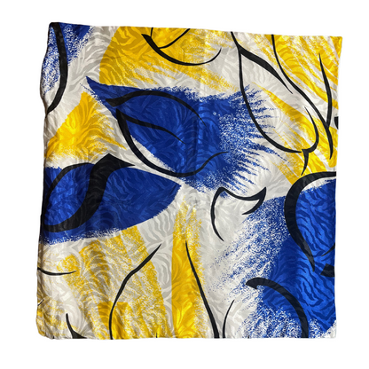 Golden Blue Splash Pillow Cover