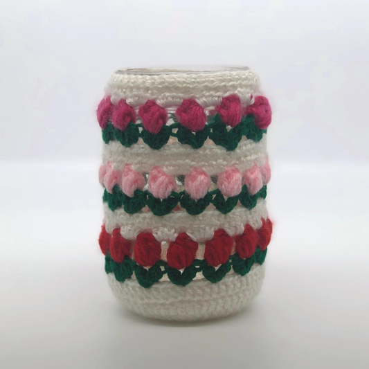 Pink & Red Tulips Cozie